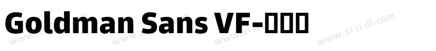 Goldman Sans VF字体转换